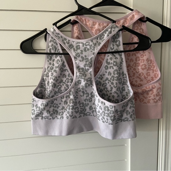 RBX Leopard Print Sports Bras Black Purple Pink Set of 3 Size XL - Picture 12 of 13